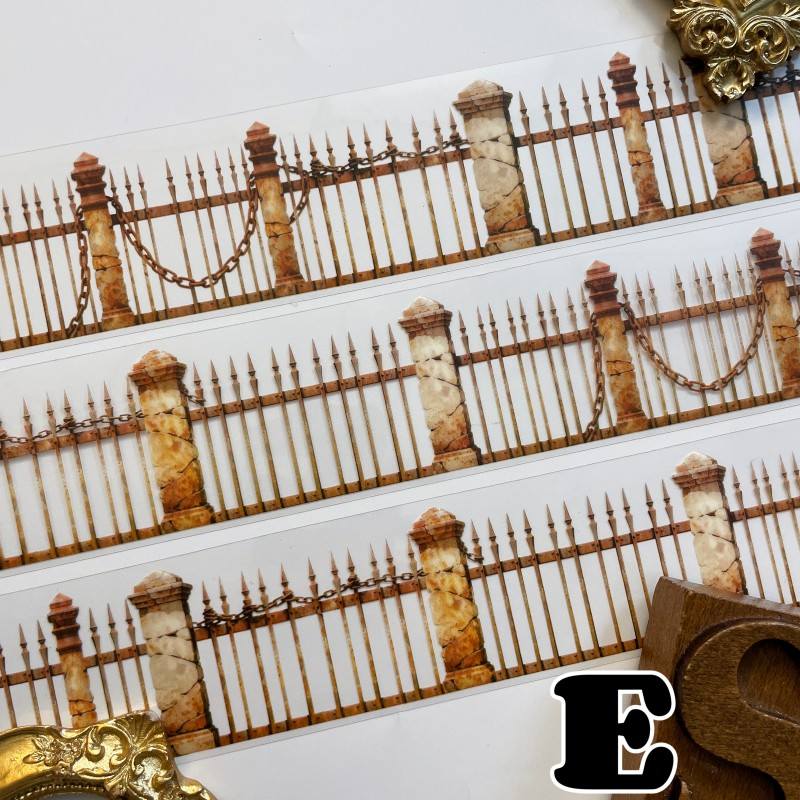 Rust Fence PET Tape Roll