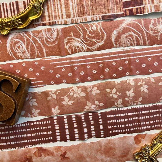 Tea-Dyed Time Washi Tape Roll