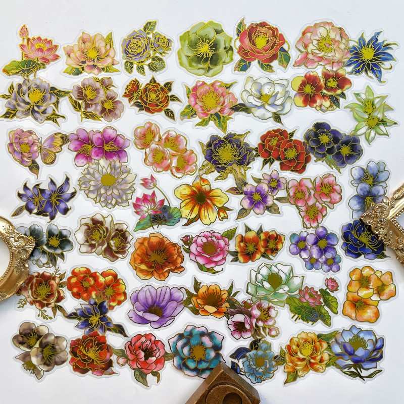 Blooming Glory Sticker 50PCS