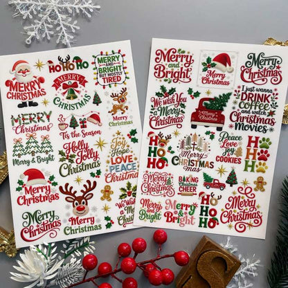 Festive Embroider Transfer Sticker