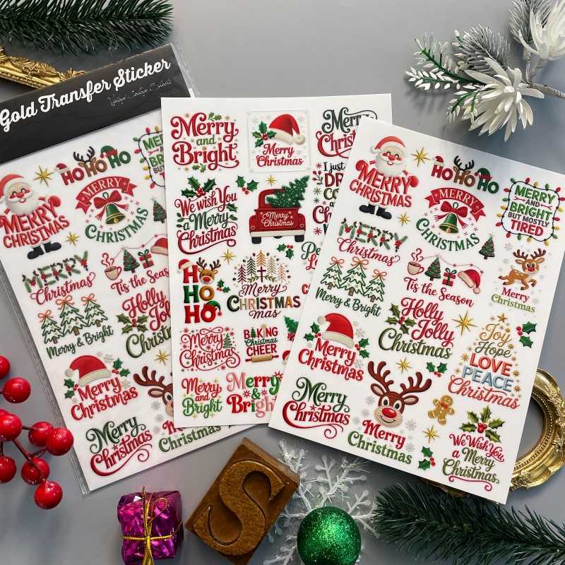 Festive Embroider Transfer Sticker