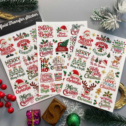 Festive Embroider Transfer Sticker