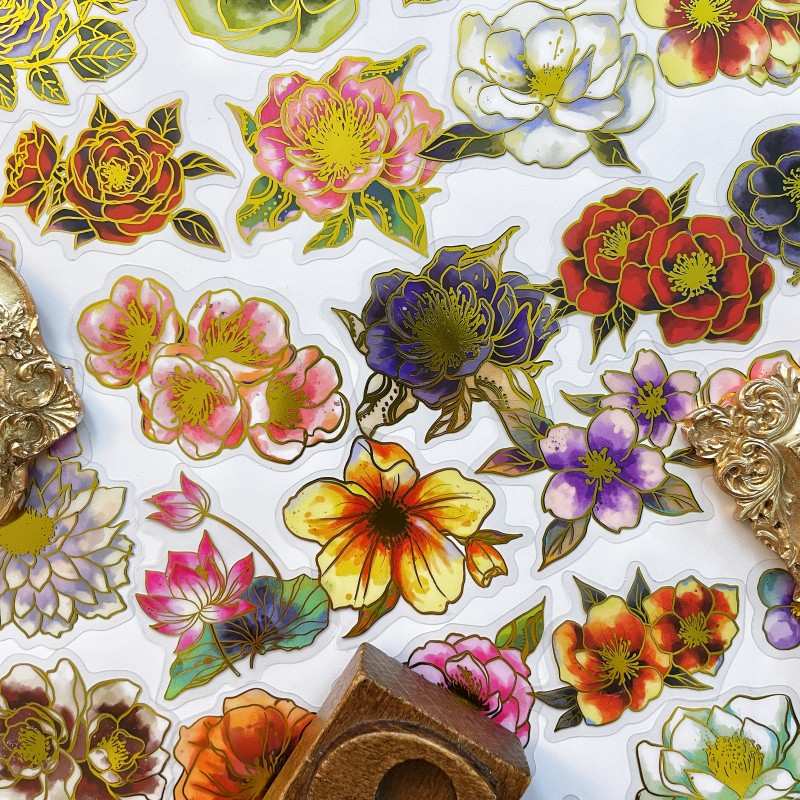 Blooming Glory Sticker 50PCS
