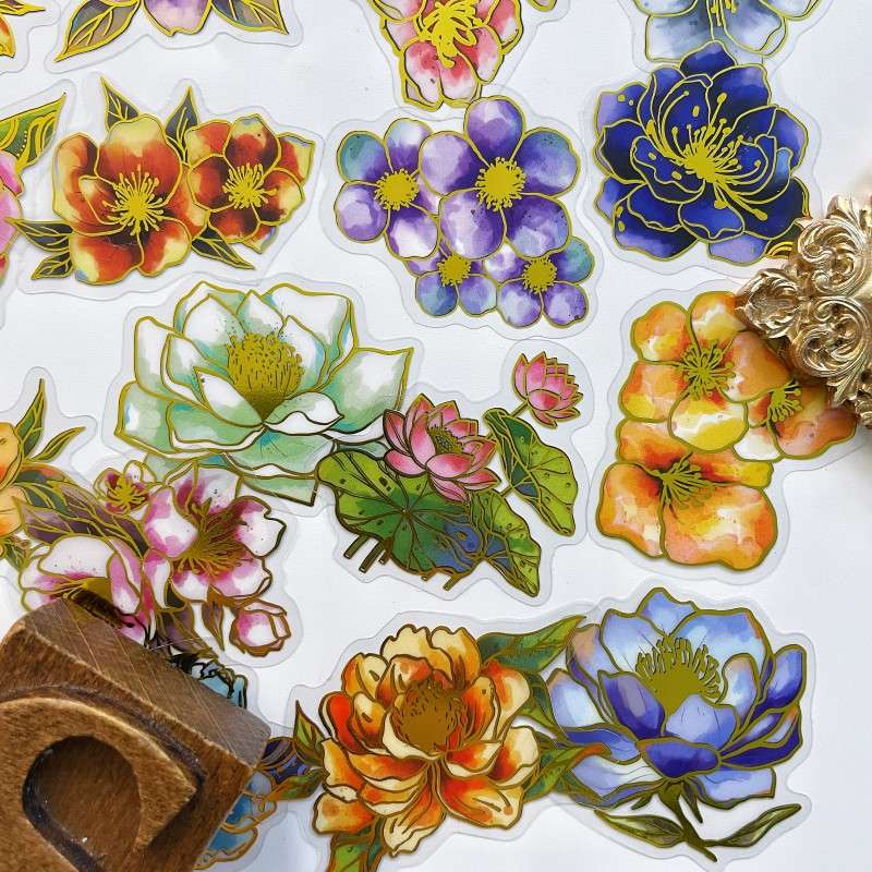 Blooming Glory Sticker 50PCS