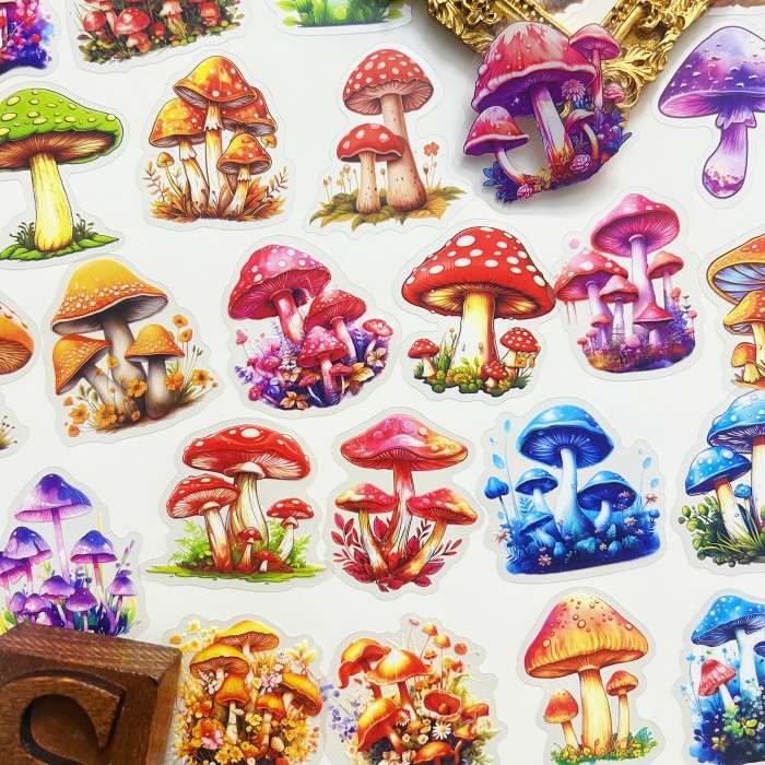 Mystical Mushroom World Sticker 50PCS