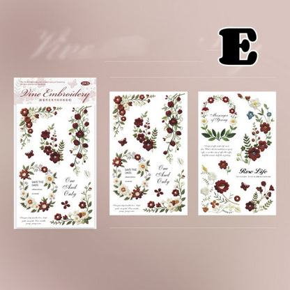 Vine Embroidery Transfer Sticker