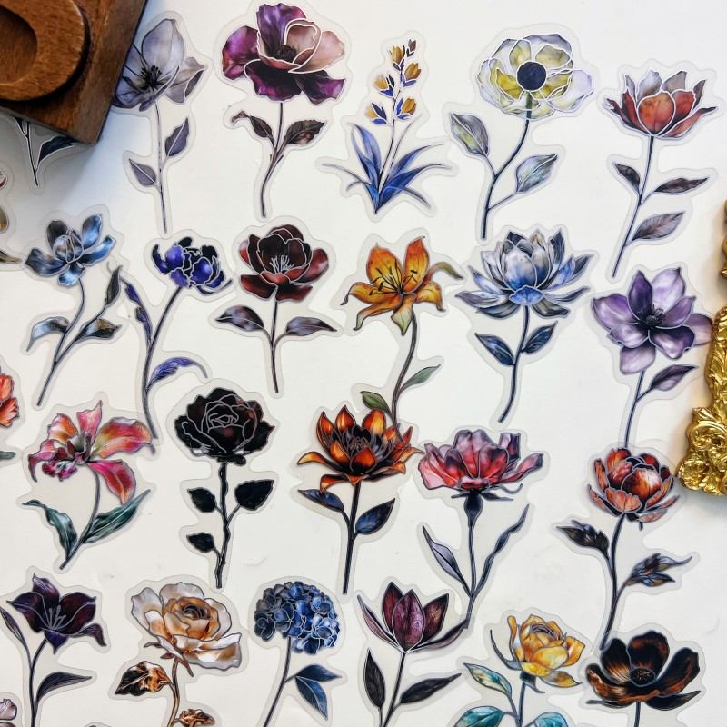 Pale Filament Sticker 50PCS