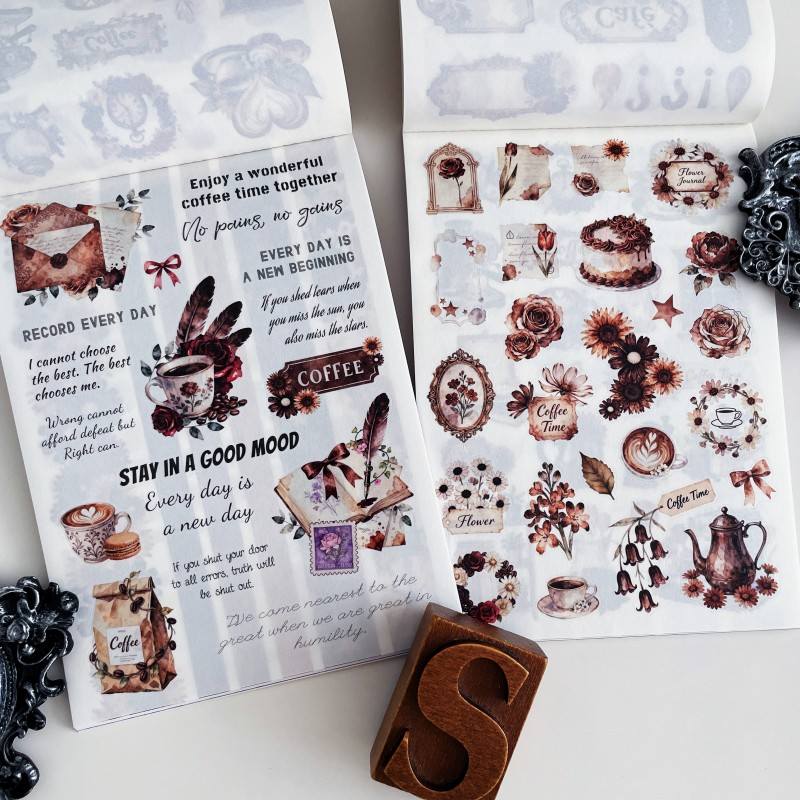 Coffee Daily Sticker Book 24Sheets