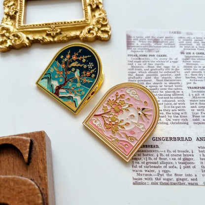 Oriental Garden Brass Paper Clip