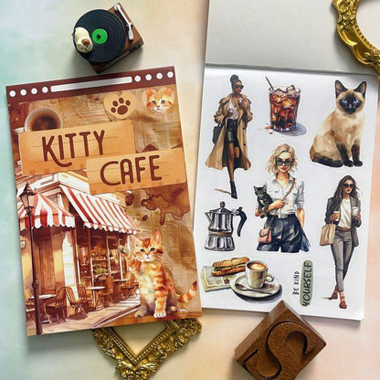 Kitty Cafe Sticker Book 20Sheets