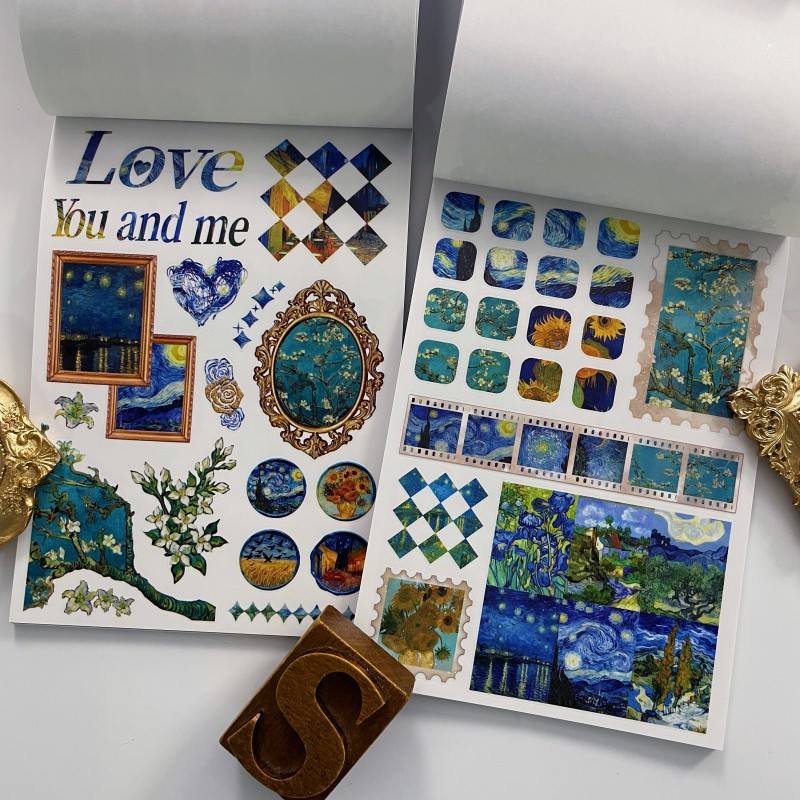 Starry Night Gothic Rhapsody Sticker Book 20Sheets