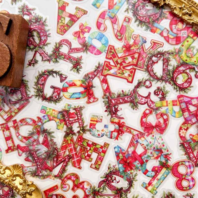 Yuletide Lettering Sticker 108PCS