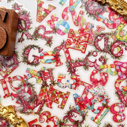 Yuletide Lettering Sticker 108PCS