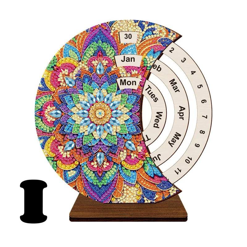 DIY Diamond Art Tabletop Perpetual Calendar Kit