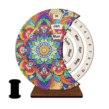 DIY Diamond Art Tabletop Perpetual Calendar Kit