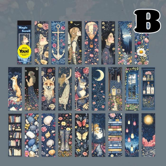 Magical Scroll Sticker Book 50Sheets