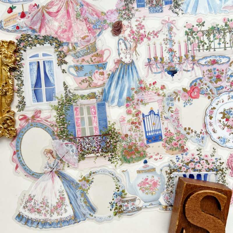 Rococo Tea Time Sticker 40PCS