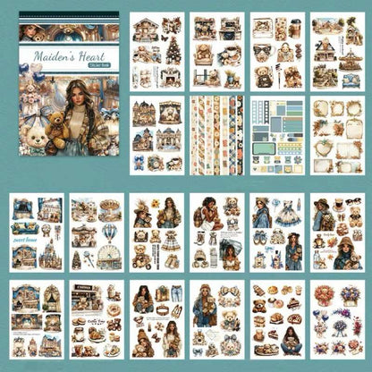 Maiden's Heart Sticker Book 20Sheets