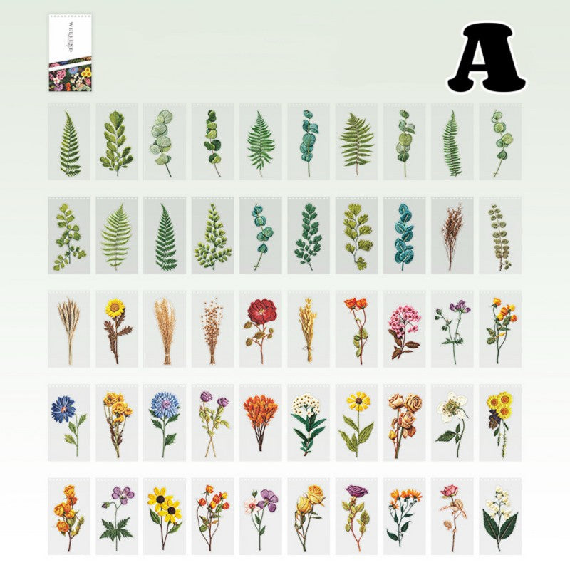 Weekend Flower Shop Sticker Book 50Sheets