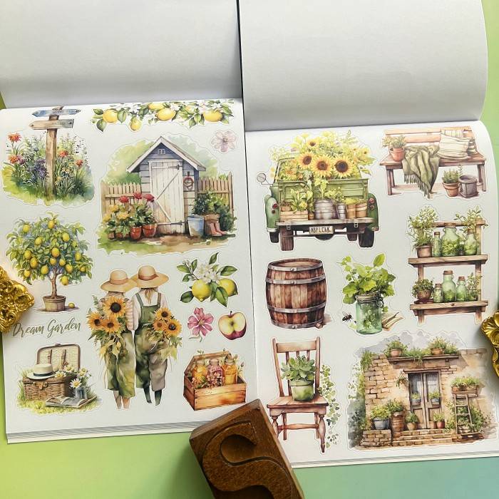 The Harvest Time Sticker Book 20Sheets