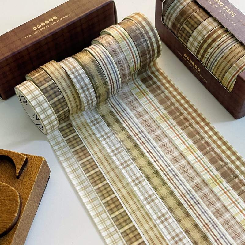 Plaid Addiction Washi Tape Set