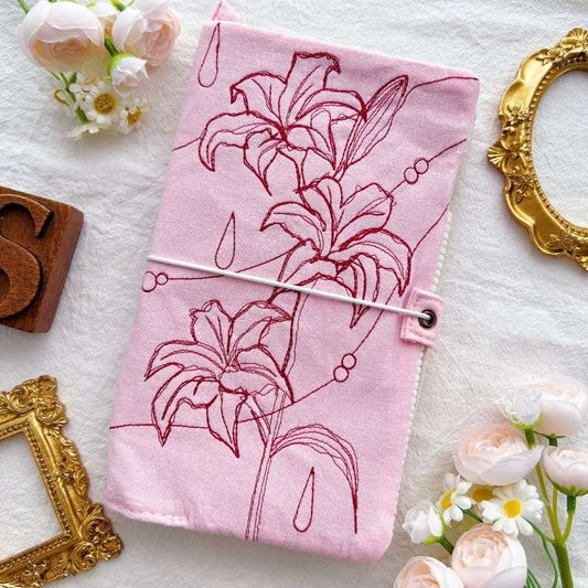 Pink Lily Traveler’s Notebook
