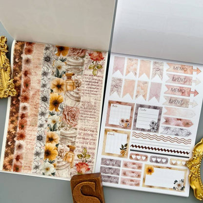 Vintage Floral Sticker Book 24Sheets