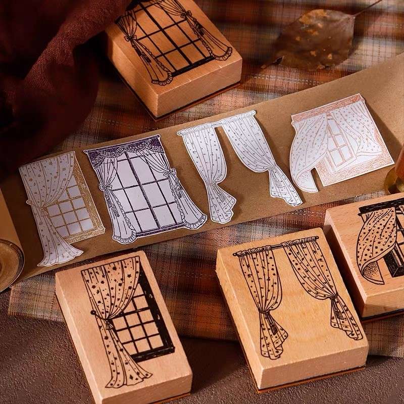 Under The Window Rubber Stamp