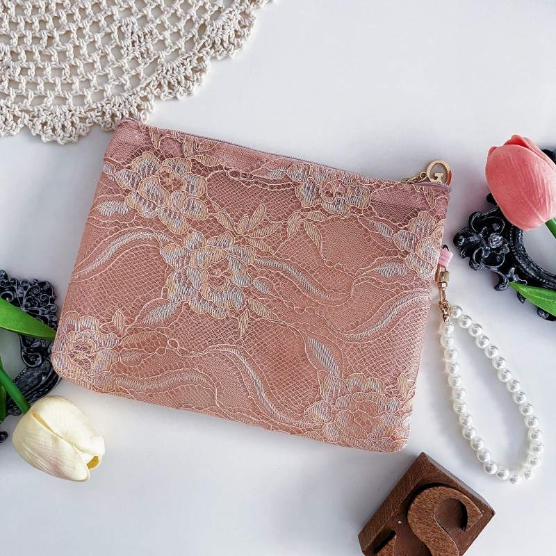 Pearl Lace Pouch