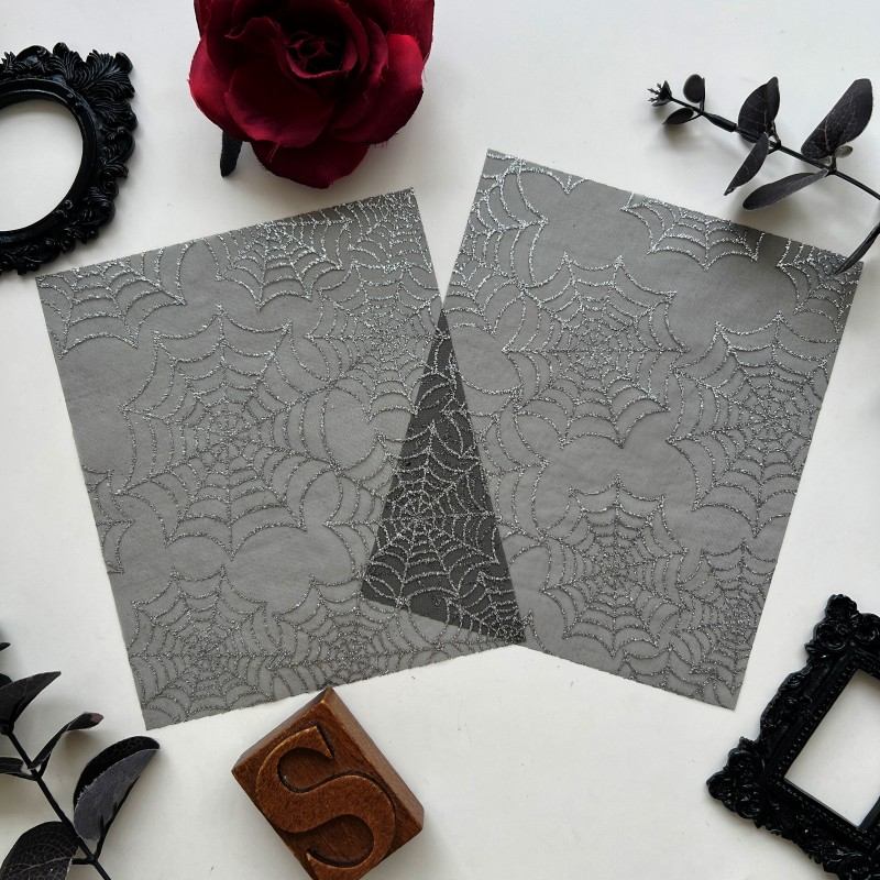 Silvery Cobweb Meshes 2PCS