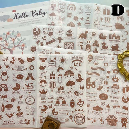 Baby Growth Record Book With Stickers