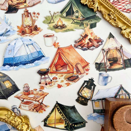 Camping Sticker 30PCS