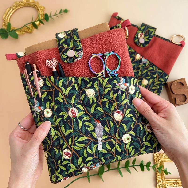 Bookish Fabric Organizer Pouch
