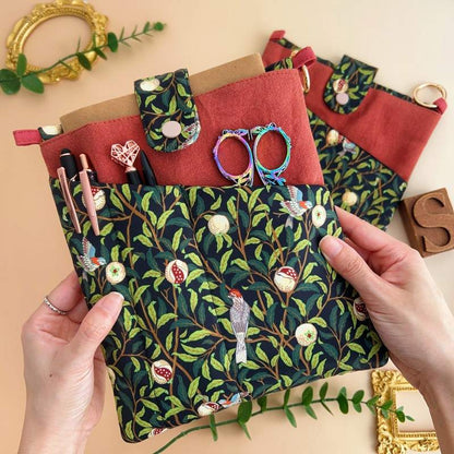 Bookish Fabric Organizer Pouch