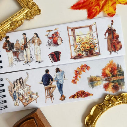 Golden Retreat Sticker Book 20Sheets