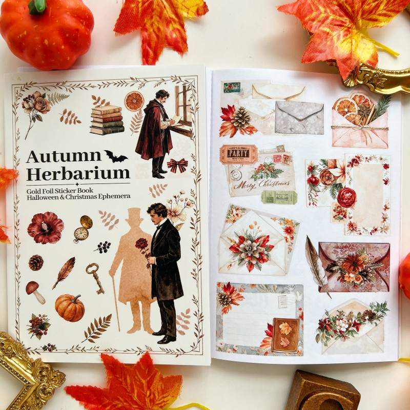 Autumn Herbarium Sticker Book 20Sheets