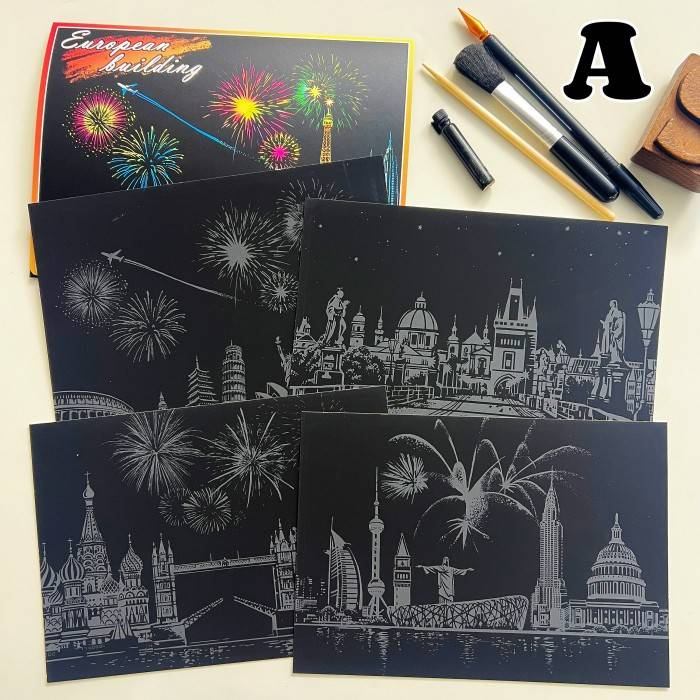 DIY Scratch Art For Kids - Scratch Art Paper Plate Craft - Messy Little
