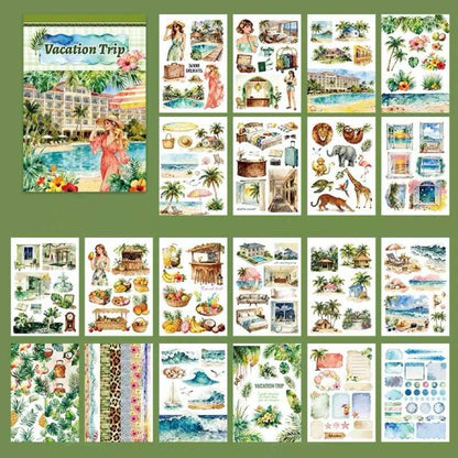 Vacation Trip Sticker Book 20Sheets