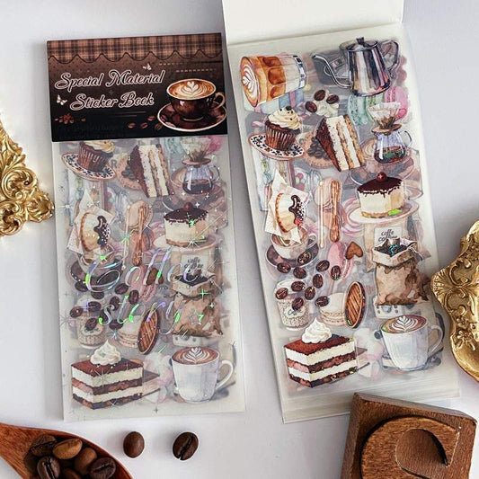 Coffee Story Sticker Book 20Sheets