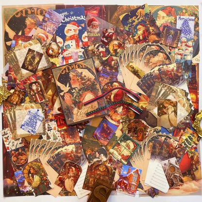 Twinkling Christmas Ephemera Kit 120PCS