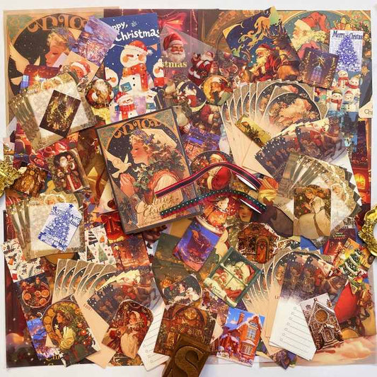 Twinkling Christmas Ephemera Kit 120PCS