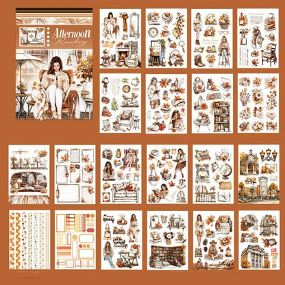 Afternoon Reading Sticker Book 20Sheets