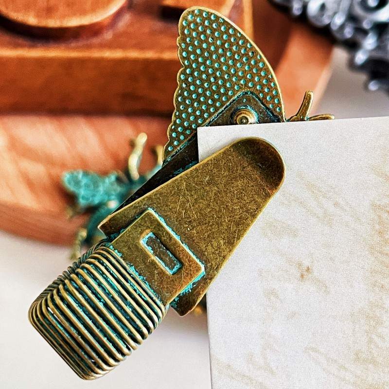 Antique Bug Pen Holder Clip