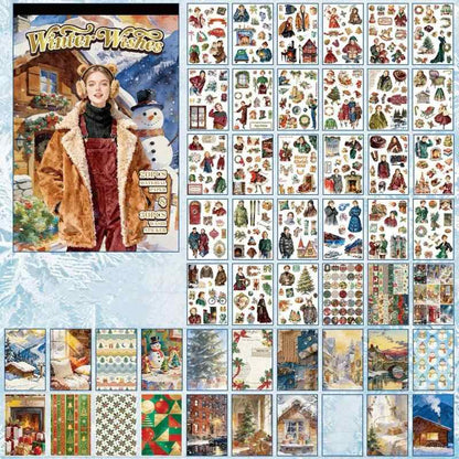 Winter Wishes Washi Sticker Book 50Sheets