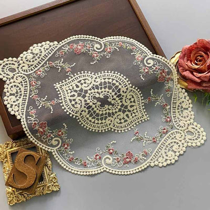 Rose Lace Doilies Table Decor