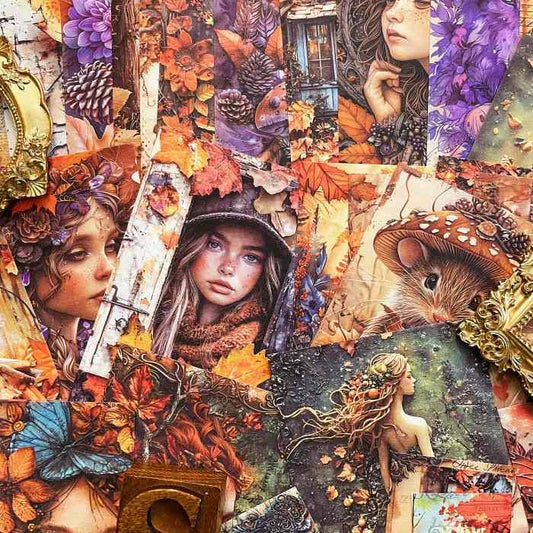 Autumn Forest Memories Collage Paper 60PCS