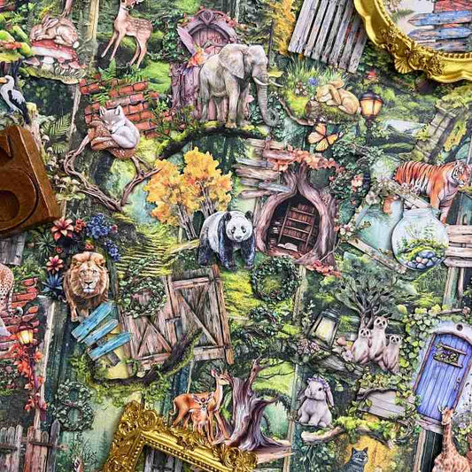 Jungle Adventure Ephemera Kit 100PCS