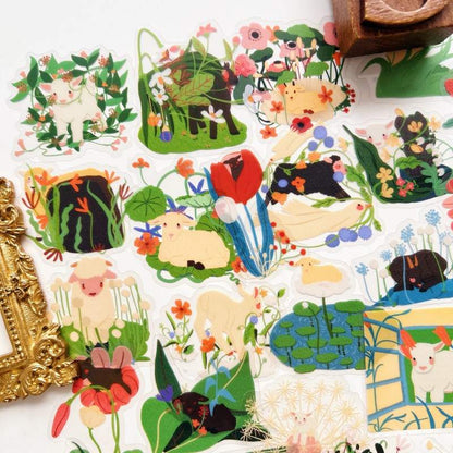 Lamb Bloom Sticker 50PCS