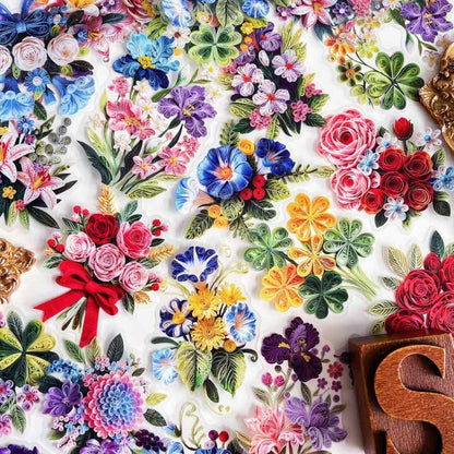 Quilling Art Sticker 60PCS