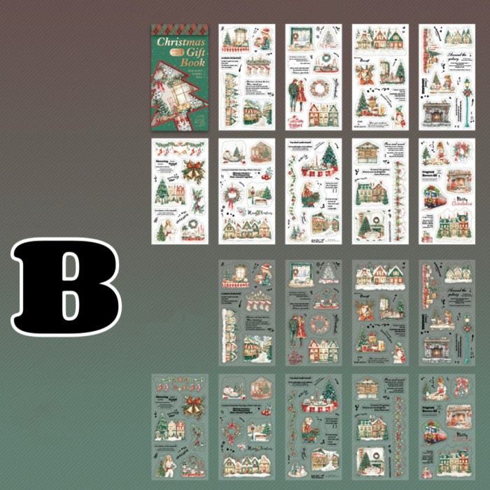 Christmas Gift Book Sticker Book 18Sheets